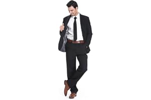 U LOOK UGLY TODAY Men's Party Suit Solid Color Prom Suit for Themed Party Events Clubbing Jacket with Tie Pants