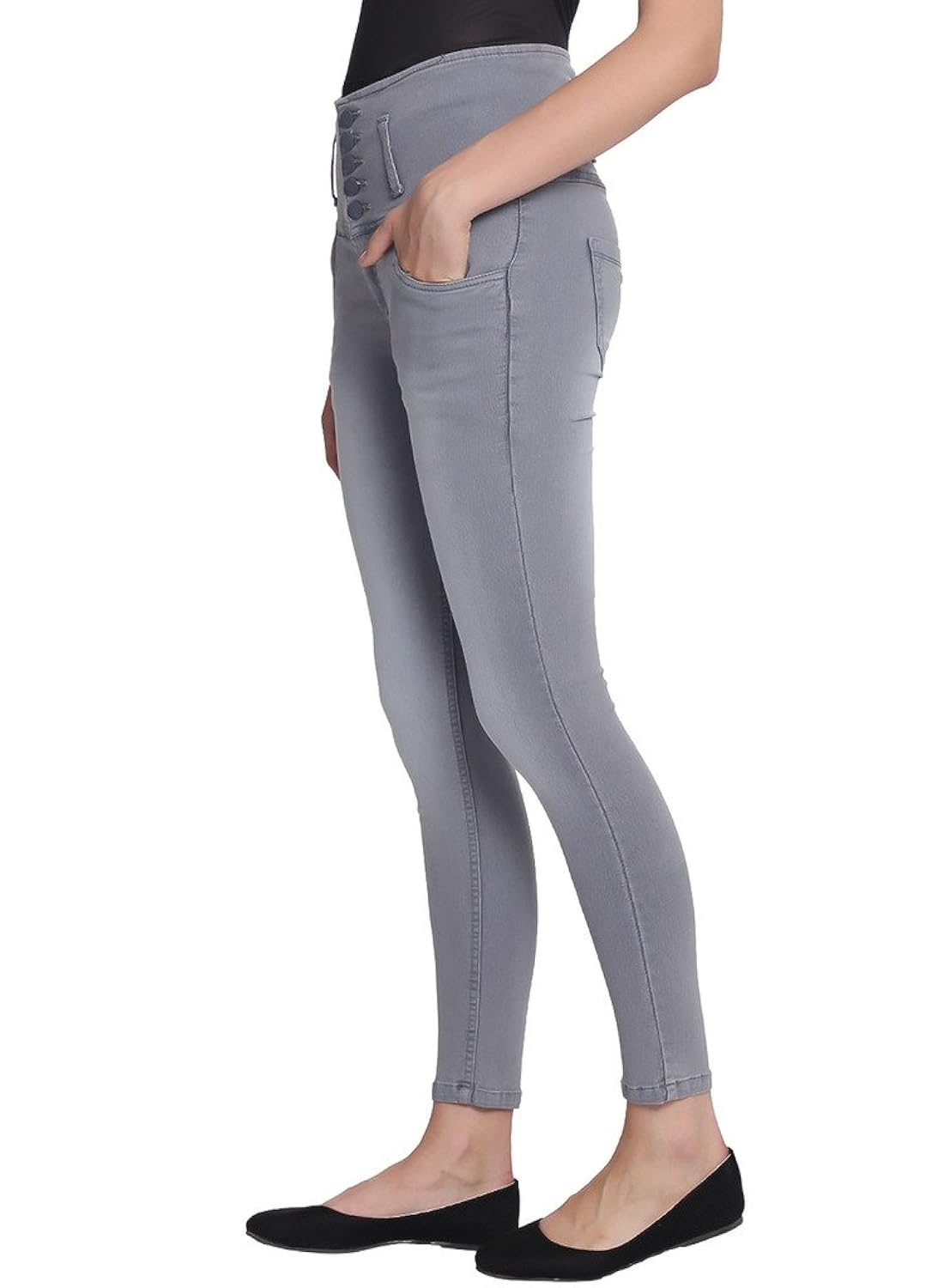 broadstar women denim grey jeans