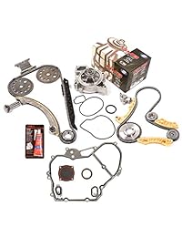 Evergreen tktcs10422cwp 01 10 Chevrolet Oldsmobile Pontiac Saturn mm 2.0 2.2 2.4 DOHC Ecotec Engine Timing Cadena Kit Equilibrio Shaft Bomba de agua Timing Junta para cubierta