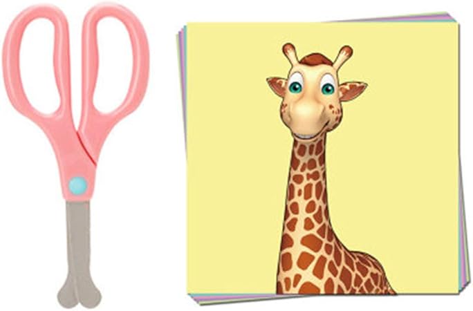 Dwgyq Forbici A Mano Bambino Forbici Di Sicurezza Scuola Materna Testa Rotonda Senza Lama Non Fa Male Le Mani Insieme Carta Bambino Taglierina Rosa Amazon It Casa E Cucina