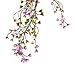 Meiliy 31.5'' Artificial Fake Hanging Vine String Plant for Home Garden Wall Decoration, Purple