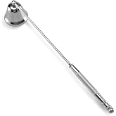 XMSTOY Candle Snuffer, Candle Snuffers Wick Snuffer, Candle Accessory, Extinguish Candle Flame Safely with Long Handle Putting Out Fire, Candle Extinguisher Tool (Silvery)