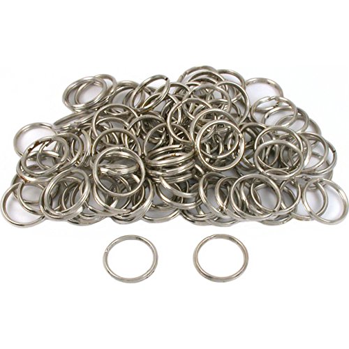 100 Steel Split Rings Key Chain Connector Parts 20mm