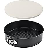 Tellshun 10 Inch Springform Pan Baking Mold Round Leakproof Nonstick Removable Bottom Bakeware for Cake, Cheesecakes, Pizza, 