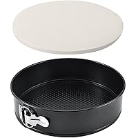 Tellshun 10 Inch Springform Pan Baking Mold Round Leakproof Nonstick Removable Bottom Bakeware for Cake, Cheesecakes, Pizza, 