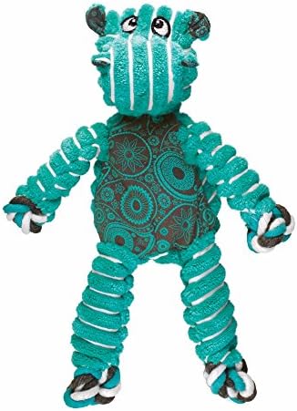 Kong Floppy Knots Hippo Dog Toy (Medium/Large) (Teal)