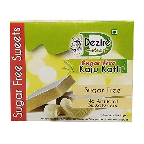 Dezire LG Natural Sugar Free Kaju Kathli, 200g