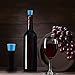 LP Wine Stoppers，Also for Champagne and Beverage Bottle,Ideal Wine Gift,Set of 3（Red，Blue，Sliver）