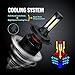 SiriusLED X2 Extremely Bright COB LED Chip 8000 Lumens Headlights Fog Lights Bulb Conversion Kit 9003 H4 HB2 6000K Xenon White