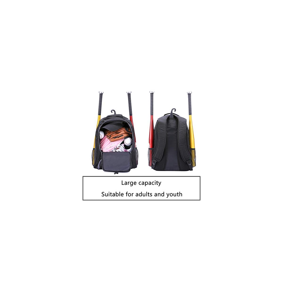 Himal Outdoors Baseball Bag Bat Backpack for Baseball, TBall