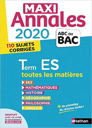 Amazon Fr Maxi Annales Abc Du Bac 2020 Terminale Es 24 Benase Rebeyrol Sandrine Benase Rebeyrol Sandrine Foussat Beatrice Foussat Beatrice Danion Marie Dominique Danion Marie Dominique Lixi Christian Lixi Christian Vidil Cecile