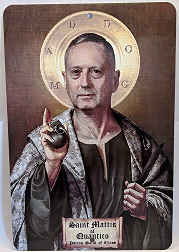 SixtyTwo24 Saint Mattis of Quantico Metal Sign 12
