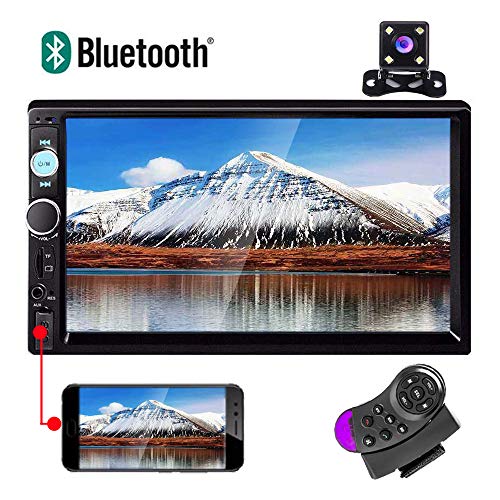 AMprime Car Radio Bluetooth 7'' Touch Screen 2 din MP5 Player Android Phone Mirror Link with USB/AUX-in/SD Card Slot + Backup Camera + Steering Wheel Control - Thumbnail 7