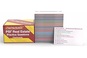 PSI Real Estate Practice Question Study Cards: PSI Real Estate Exam Prep 2025-2026 Practice Test Questions for the National License Exam [Full Color Cards]