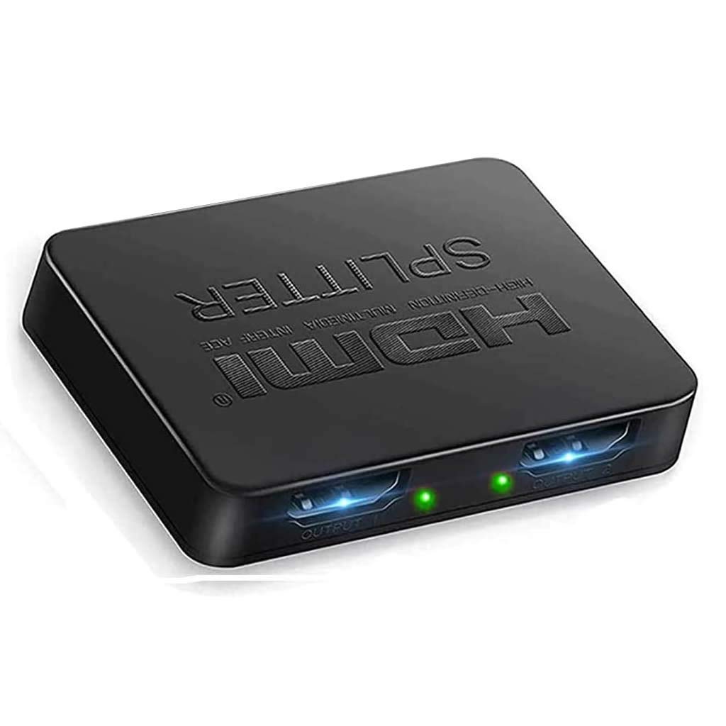 Combrite 1x2 HDMI Splitter, 4K@30Hz, 1080P, 3D, Mirror Screens, 1 Input to 2 Outputs