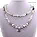 GVUSMIL 8mm 108 Mala Beads Wrap Bracelet Necklace for Yoga Charm Bracelet Natural Gemstone Jewelry for Women Men