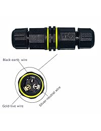 ELifeApply   Caja de derivación eléctrica externa resistente al agua, conector de alambre para subsuelo al aire libre, rango de cable de 4,5 a 0.374 in, apantallado, instalación sobre el terreno, 220.00 volts