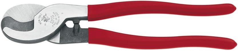Klein Tools 63050 Cable Cutters, Heavy Duty High Leverage Cutters for Aluminum, Copper, Communications Cable - Wire Cutters - 