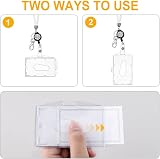 Vicloon Victorini Crystal Transparent Card Holder with Lanyard Set White view 4