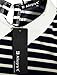 Allegra K Woman Striped Point Collar Long Sleeves Layered Tunic Shirt