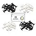 Pack of 4 No Tie Elastic Shoelaces For Adults, Konsait Lazy No-Tie Silicone Elastic Shoe Laces Running Shoelaces Athletic Shoe laces 16pc/pair, 2 pair Black + 2 pair White