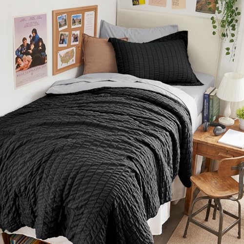 HYMOKEGE Seersucker 5-Piece Comforter Set Twin XL
