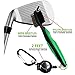 Yoport Golf Club Brush and Club Groove Cleaner 2 Ft Retractable Zip-line Aluminum Carabiner, Lightweight and Stylish, Ergonomic Design, Easily Attaches to Golf Bag(Green)