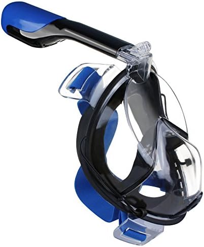 COOFINE Diving Masks Snorkeling Mask Full Face Easy Breath Anti-Fog Anti-Leak Adjustable Head Straps with 180°View See More Water world Larger Viewing Area For Adults Kids