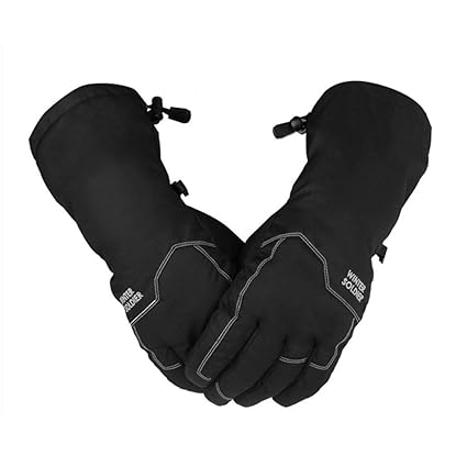  Eqkwj Extended Wrist Warm Winter Ski Gloves Men