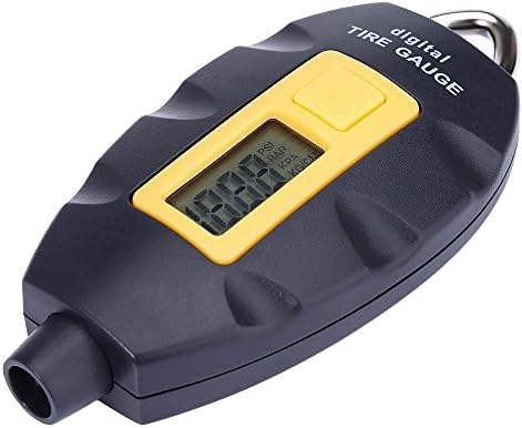 Digital Tire Pressure Gauge, Auzeuner Keychain Style Mini Tire Pressure Gauge Meter for Cars, Truck, Motorcycle, Mountain Bike Tire Pressure, 100PSI