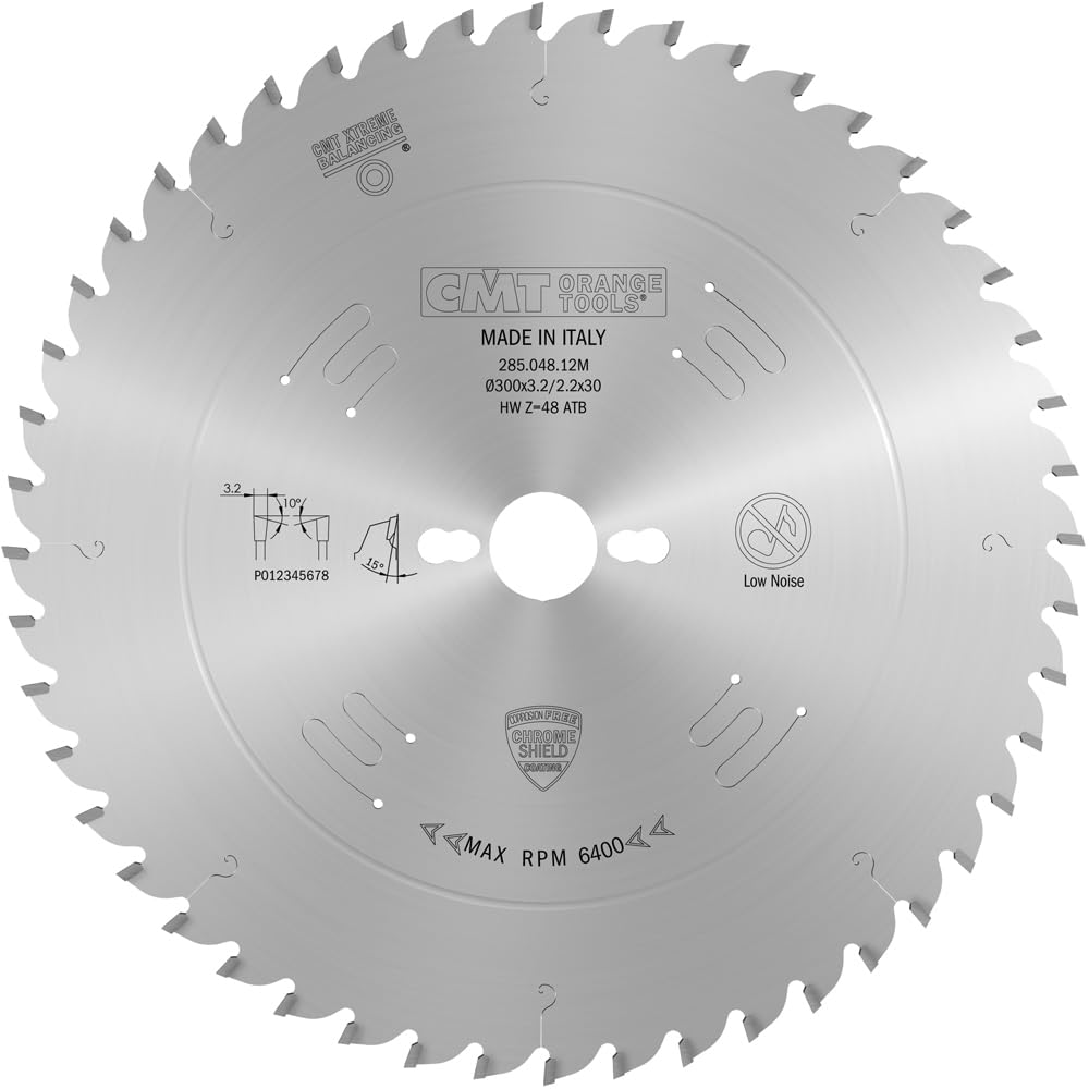 CMT 285.048.12M - Ripping-Crosscut Saw Blade 300X3.2X30 Z48 10Atb
