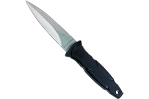 Smith & Wesson SWHRT3 7.5in High Carbon S.S. Full Tang Fixed Blade Knife with 3.5in False Edge Blade and TPR Handle for Outdo
