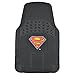 BDK Warner Bros DC Comics Superman Superhero Car Accessories - All Weather Heavy Duty Rubber Liners - Anti-Slip 27 x 18 in Car Mats - Universal Fit Floor Mats