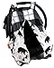 Dear Baby Gear Infant Carseat Canopy & Winter Cover - Doubles as Stroller Cover - Black Bears - Black and Grey - Plaid - 40