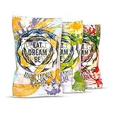 DREAM BAR Relaxation Snack Bars - Organic, Gluten Free Functional Food Promoting Calm, Focus, Sleep and Lucid Dreaming (Mixed Flavor Taster, 3 Pack) - Eat Dream Be