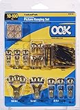 OOK 50918 Valu-Pak Assorted Professional Picture Hanging Kit, hangs up to 17 pictures, 10-100 lbs,1 pack