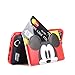 Red Leather Mickey Mouse Case with Card Holder Stand for iPhone 7 8 iPhone7 iPhone8 Regular Kickstand Cartoon Protective Pratical Shockproof Cute Lovely Chic Gift Kids Boys Girls Little Girls