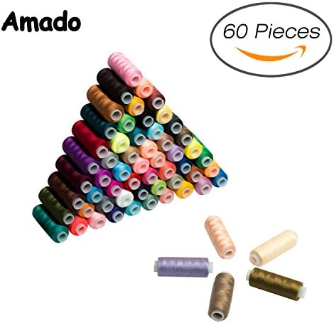 Portable Sewing, Amado Portable Sewing Double Speed Mini Sewing Machine White and Purple Design (60 Sewing Thread)