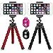 Flexible Tripod, IHUIXINHE Stand Holder, Octopus Style Portable and Adjustable with Bluetooth Wireless Remote Control Shutter,Tripod for Iphone Android Digital Camera Gopro (2 Pack)