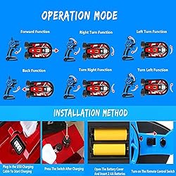 OYJFAX Remote Control Hovercraft Boat for Land and