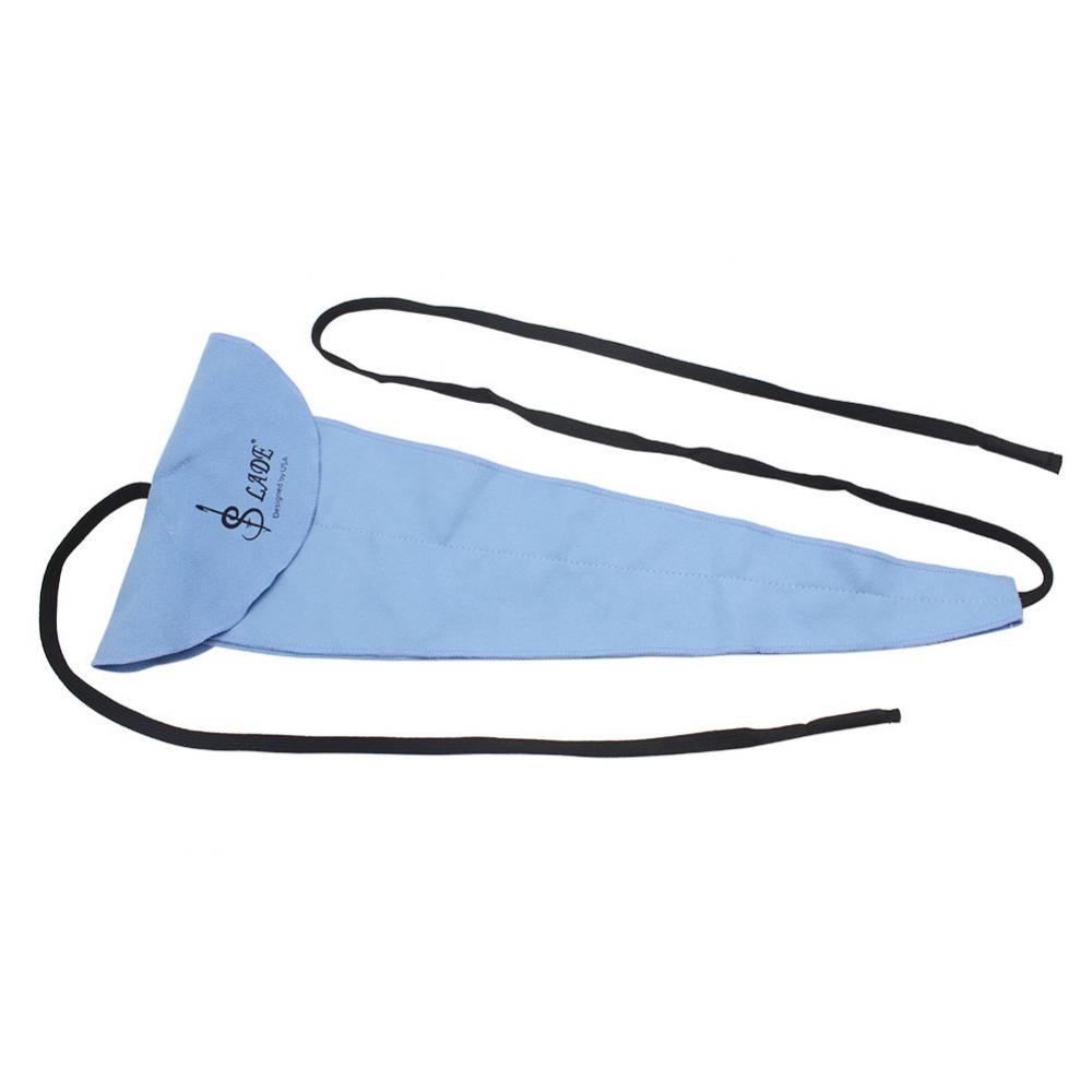 Saxophone Cleaning Cloth, Durable Fiber Sax Clarinet Flute Pull Through Cleaning Cloth Tool for Tube Inside Clean (Blue)