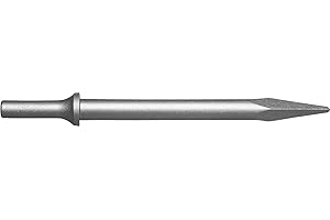 CHAMPION CHISEL WORKS 7" Moil Point Chisel .401 Turn Type Shank - Champion Chisel/Lightweight & Perfectly Sized to Reach Challenging Areas/Tailored for Use with Zip Guns/Rapid Percussion Capabilities