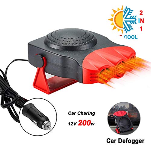 image for Bonaier Car Heater Defogger Fan, Portable Fast Heating Defrost Defogge