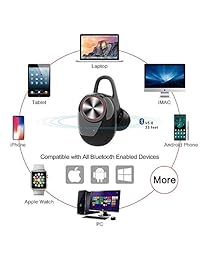BaShanLing Space I   Auriculares inalámbricos Bluetooth 5.0, TWS Mini in ear auriculares 3D estéreo, manos libres, inalámbricos Bluetooth, auriculares deportivos para correr