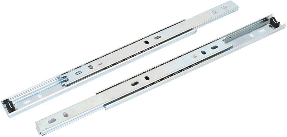 Gle2016 2 Sections Metal Drawer Slide Rail Tracks Ball Bearing