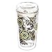 Cypress Home Dark and Stormy Double Wall Glass Travel Coffee Cup with Lid