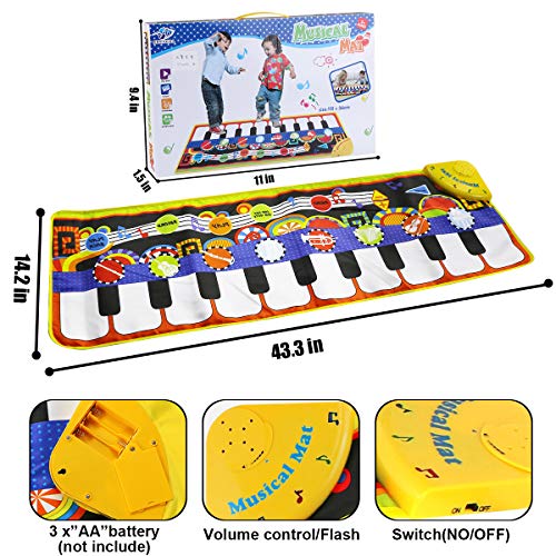 4 RenFox+Musical+Keyboard+Education+43+3x14+2in