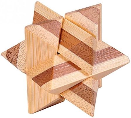 New Intellectual Wood Brain Teaser Toy Puzzle Kong Ming Lock Octagonal Cube G4Y2