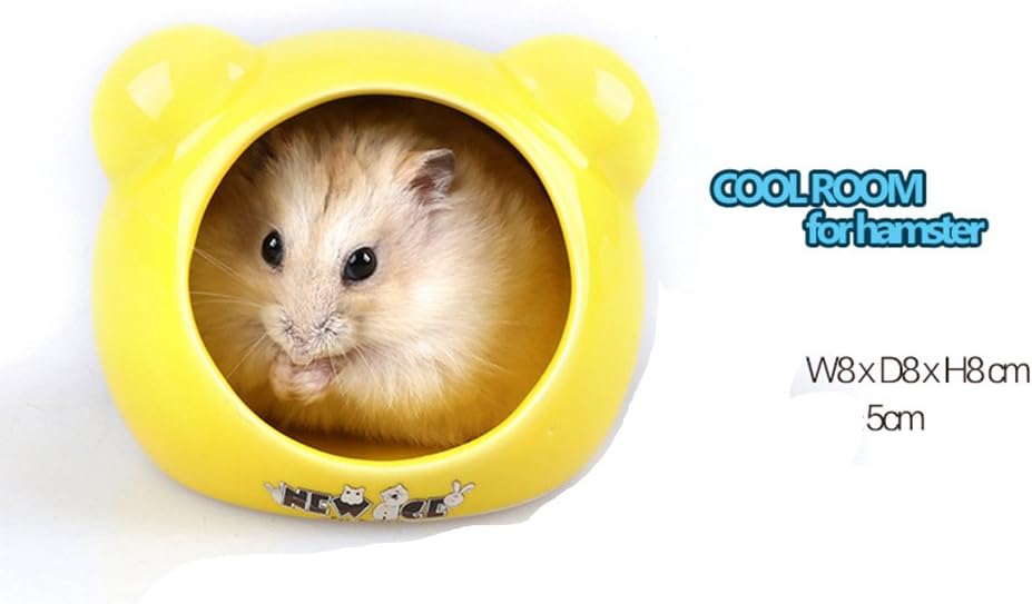 Rlley Hamster Supplies Ceramic Critter Bath House Hamster Shade House Room Refreshing Cool Igloos