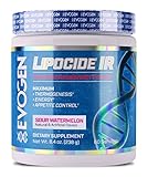 Evogen Lipocide IR | Instant Release Fat Burning Powder | 60 Servings (Sour Watermelon, 60 Servings)